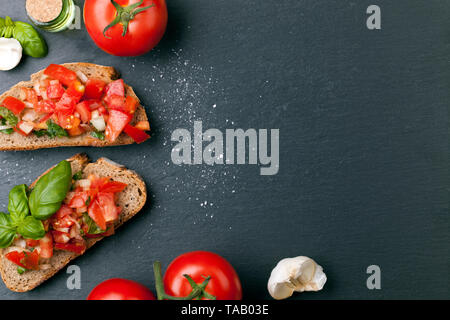 Bruschetta Antipasti Stockfoto