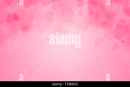 rosa Herzen Hintergrund Stockfoto