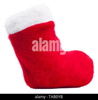 Weihnachtsstrumpf isoliert Stockfoto