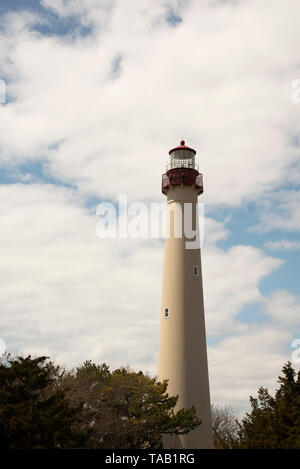 Leuchtturm in Cape May, New Jersey Stockfoto