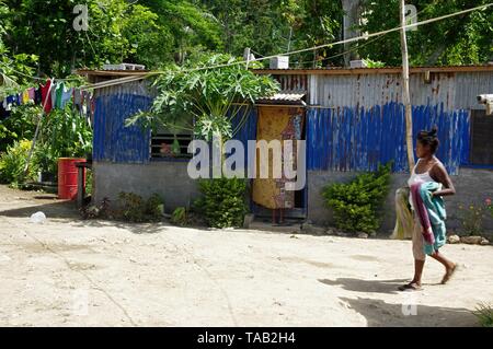 Mele-wasserfall Dorf Port Vila Vanuatu Stockfoto