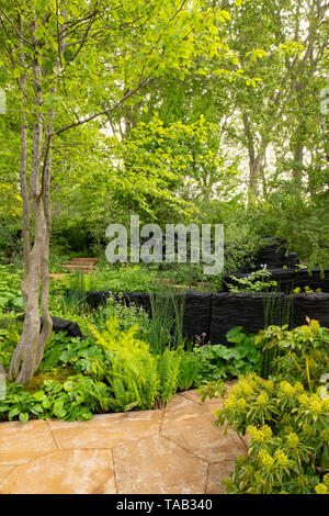 Die M&G Garten von Andy Sturgeon konzipiert und Sieger des besten Schaugarten Award an der RHS Chelsea Flower Show 2019, London, UK Stockfoto