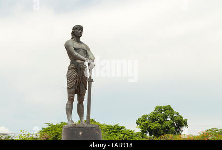 Lapu-Lapu memorail Denkmal im Rizal Park, Luneta, Manila Stockfoto