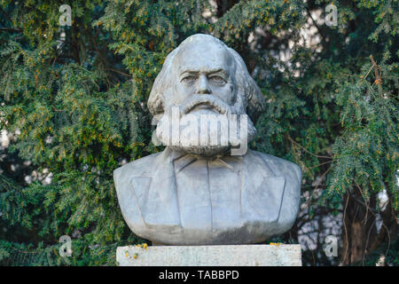 Karl Marx Monument, Strausberger Platz, Friedrich Grove, Berlin, Deutschland, Karl-Marx-Denkmal, Strausberger Platz, Friedrichshain, Deutschland Stockfoto