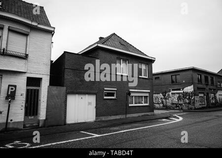 Verlassenen Stadt Doel in Belgien Stockfoto