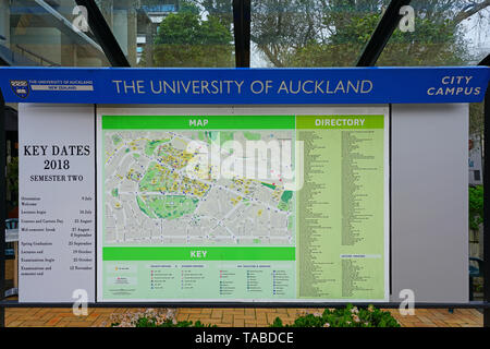 AUCKLAND, Neuseeland - 5 Aug 2018 - Blick auf dem Campus der Universität von Auckland, die größte Universität in Neuseeland. Stockfoto