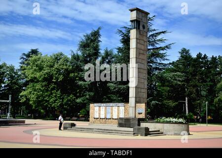 Das Denkmal für die Gefallenen in Kasanlak. Provinz von Stara Zagora BULGARIEN Stockfoto