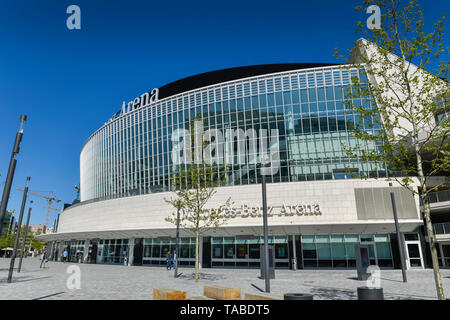 Mercedes-Benz Arena, Mercedes, Friedrich Grove, Berlin, Deutschland, Mercedes-Benz Arena, Mercedes-Platz, Friedrichshain, Deutschland Stockfoto