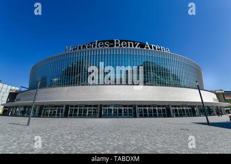 Mercedes-Benz Arena, Mercedes, Friedrich Grove, Berlin, Deutschland, Mercedes-Benz Arena, Mercedes-Platz, Friedrichshain, Deutschland Stockfoto