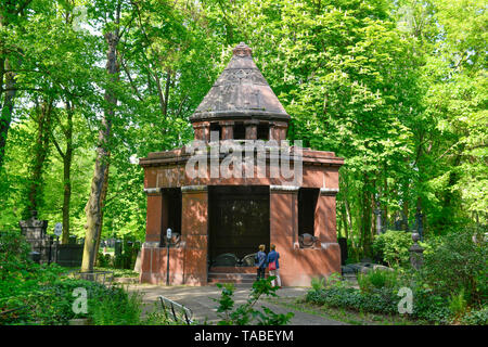 Jüdischer Friedhof, Herbert Baum Straße, Weißer See, Pankow, Berlin, Deutschland, Jüdischer Friedhof, Herbert-Baum-Straße, Weißensee, Deutschland Stockfoto