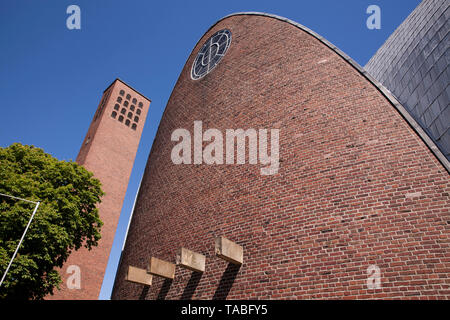 St. Engelbert Kirche im Stadtteil Riehl, Architekten Dominikus Böhm, Köln, Deutschland. St. Engelbert Kirche in Koeln-Riehl, Architekt Dominikus Boe Stockfoto