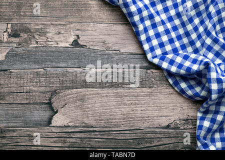 Karierten Stoff blau Stockfoto