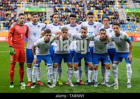 Team Italien während der FIFA U-20-Weltmeisterschaft zwischen Mexiko und Italien (Gruppe B) in Gdynia gesehen. (Endstand; Mexiko 1:2 Italien) Stockfoto