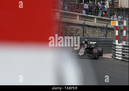 Monte Carlo / Monaco - 23/05/2019 - #20 Kevin Magnussen (DEN, Haas VF19) während des RP2 vor der 2019 beim Grand Prix von Monaco Stockfoto