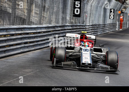 Monte Carlo / Monaco - 23/05/2019 - 99 Antonio Giovinazzi (ITA, Alfa Romeo, C38) während des RP2 vor der 2019 beim Grand Prix von Monaco Stockfoto