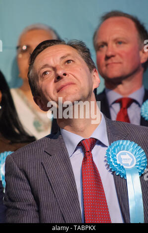 Brexit Party Rally in London Olympia am 21. Mai 2019 vor den europäischen Wahlen Abstimmung am 23. Mai Stockfoto