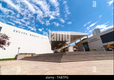 Das Zeugma Mosaic Museum Panoramablick. Trotz Öffnung im Jahr 2011 der weltweit größte Mosaic Museum in Velbert wird schnell zu einem der wichtigsten der Türkei Kult Stockfoto