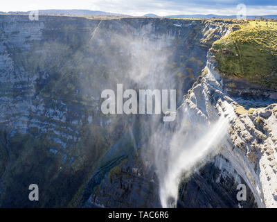 Spanien, Baskenland, Euskadi, Wasserfall des Nervion Quelle, Canyon De Nervion Stockfoto