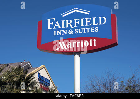 Las Vegas, Nevada, USA. 15 Mär, 2019. Marriott Hotel Beschilderungen im Fairfield Inn in Las Vegas gesehen. Credit: Ronen Tivony/SOPA Images/ZUMA Draht/Alamy leben Nachrichten Stockfoto