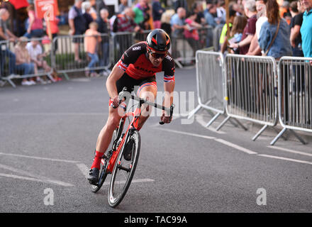 Salisbury, Wiltshire, UK. 23 Mai, 2019. OVO Energy Tour Serie Radfahren; Jack Webb von Armee Cycling Team Credit: Aktion plus Sport/Alamy leben Nachrichten Stockfoto