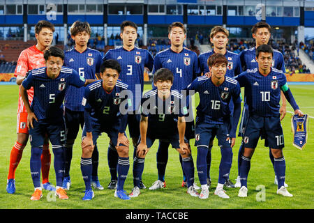 Bydgoszcz, Polen. Credit: D. 23. Mai, 2019. Japan team Gruppe Line-up (JPN) Fußball: FIFA U-20 WM Polen 2019 match Japan 1-1 Ecuador in Bydgoszcz Stadion in Bydgoszcz, Polen. Credit: D. Nakashima/LBA/Alamy leben Nachrichten Stockfoto