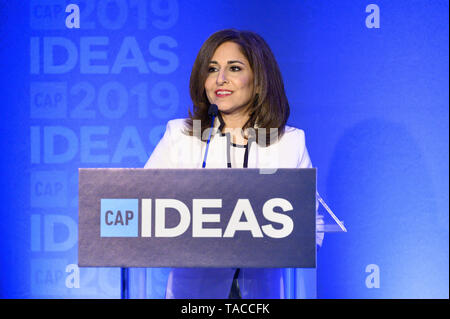 Washington, DC, USA. 22. Mai, 2019. NEERA TANDEN, Präsident und CEO, Zentrum für amerikanischen Fortschritt, sprechen am Zentrum für amerikanischen Fortschritt CAP 2019 Ideen Konferenz in Washington, DC am 22. Mai 2019. Quelle: Michael Brochstein/ZUMA Draht/Alamy leben Nachrichten Stockfoto