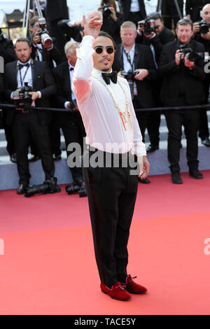 Cannes, Deutschland. 23 Mai, 2019. Nusret Gökce aka Salz Bae, Metzger, Koch und Gastwirt, besucht das Screening von "Der Verräter", die im Rahmen der 72. jährlichen Filmfestspiele von Cannes am Palais des Festivals. | Verwendung der weltweiten Kredit: dpa/Alamy leben Nachrichten Stockfoto