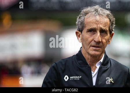 Motorsport: FIA Formel Eins-Weltmeisterschaft 2019, Grand Prix von Monaco, Alain Prost (FRA, Renault F1 Team), Stockfoto