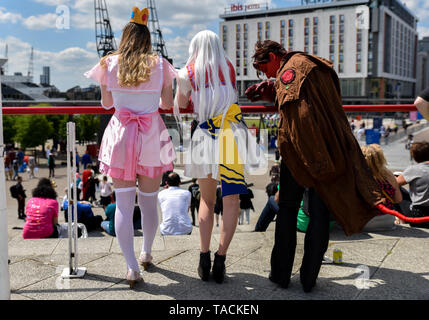 Excel, London, UK. 24. Mai, 2019. Cosplayer auf der Excel für die MCM Comic Con. Quelle: Matthew Chattle/Alamy leben Nachrichten Stockfoto