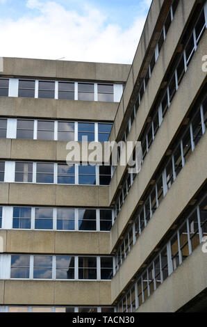 Belgrave House, Northampton. Ein Beispiel aus den 60er/70er Jahre brutalist Architecture. Stockfoto