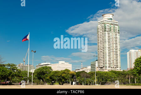 Blick von Rizal Park (luneta), Manila, Philippinen Stockfoto