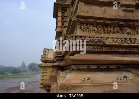 Kandariya Mahadeva, Khajuraho, Madhya Pradesh, Indien, Asien Stockfoto