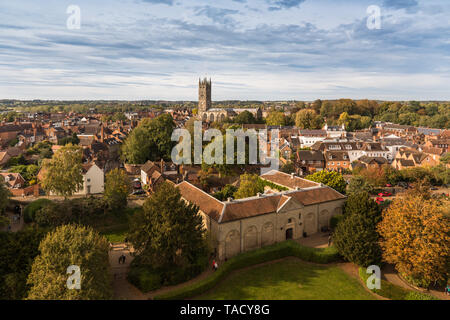 St Mary's Church, Warwick, Großbritannien Stockfoto