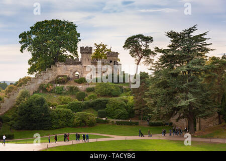 Ethelfleda der Damm, Warwick Castle, Warwick, Großbritannien Stockfoto