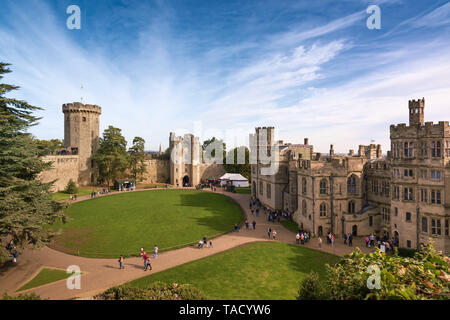 Warwick Castle, Warwick, Großbritannien Stockfoto