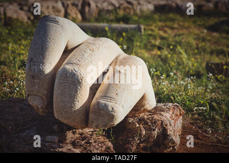 Foto von der Hand des Herkules in der Zitadelle von Amman Stockfoto