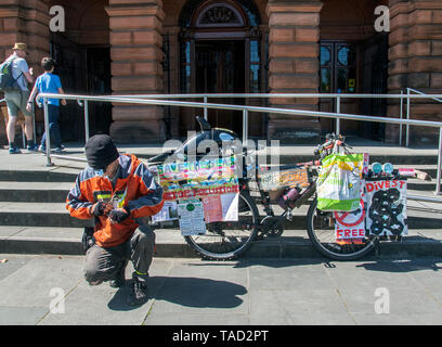 Glasgow, Schottland, Großbritannien. 24. Mai 2019. Die zweite Jugend Streik 4 Klimawandel Protest in Glasgow. Stockfoto