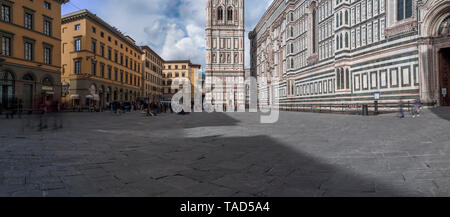 Italien, Toskana, Florenz, Dom von Florenz, Campanile di Giotto Stockfoto