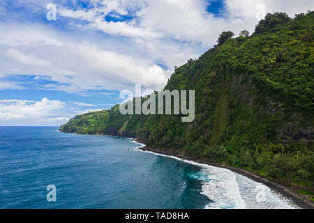 USA, Hawaii, Big Island, Waipio Tal, Waipi'o Bay Stockfoto