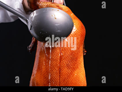 Lecker gebratene Ente typische asiatische Lebensmittel Stockfoto