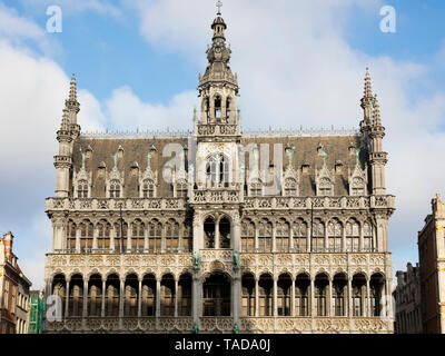 Belgien, Brüssel, Grand Place, Maison du Roi, Fassade Stockfoto