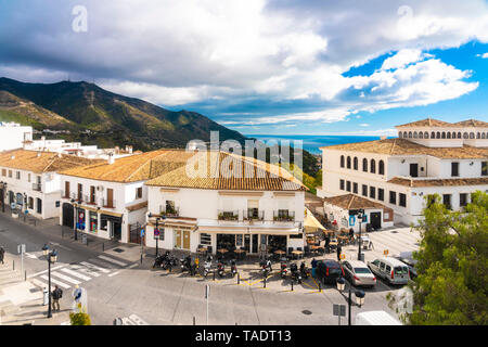 Spanien, alte weiße Dorf Mijas in der Provinz Malaga Stockfoto