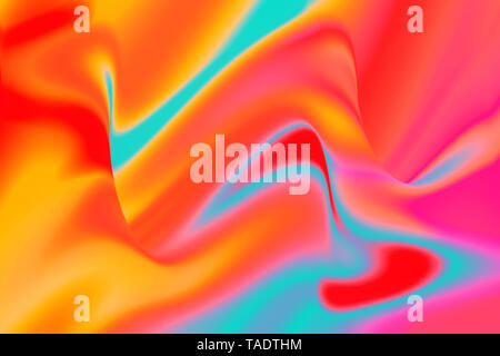 Bunte Flüssigkeit Malerei abstrakte Textur, Technik. Stockfoto