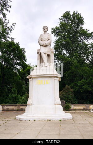 Helmuth von Moltke die Älteste Statue vor der Berliner Siegessäule im Tiergarten, Berlin, Deutschland, Bildhauer Joseph Uphues von 1905 Stockfoto