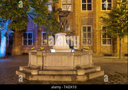 Raftsman Brunnen (Pomnik flisaka) in Torun. Polen Stockfoto