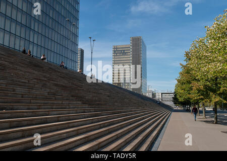 Stadt Paris: die Nationalbibliothek von Frankreich (" Bibliotheque Nationale de France" oder BnF), im sechsten Arrondissement (Bezirk) Bibliothek "Bibliotheque Stockfoto