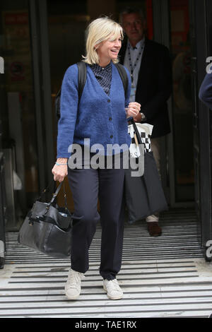 Zoe Ball gesehen BBC Radio 2 Studios - London mit: Zoe Ball Wo: London, Vereinigtes Königreich, wenn: 23 Apr 2019 Credit: WENN.com verlassen Stockfoto