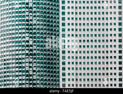 Stadt scape hohe Dichte Bürogebäude anzeigen Stockfoto