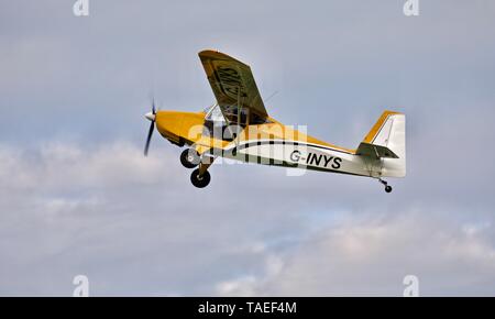 Die Light Aircraft Company - Sherwood Scout "G-INYS'' vom Alten Wärter Flugplatz Stockfoto