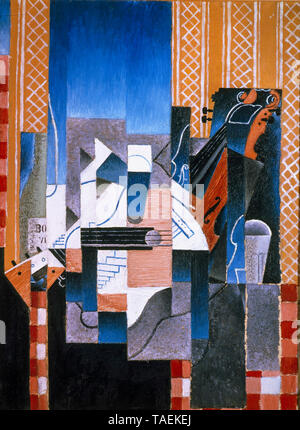 Juan Gris, Violine und Gitarre, Stilleben Malerei, 1913 Stockfoto